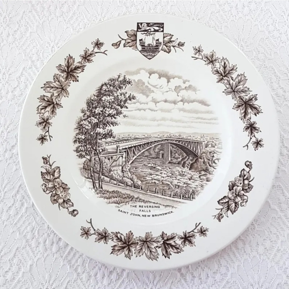 Collectors Series of Atlantic Canada 10" New Brunswick Dinner Plate Wood & Sons